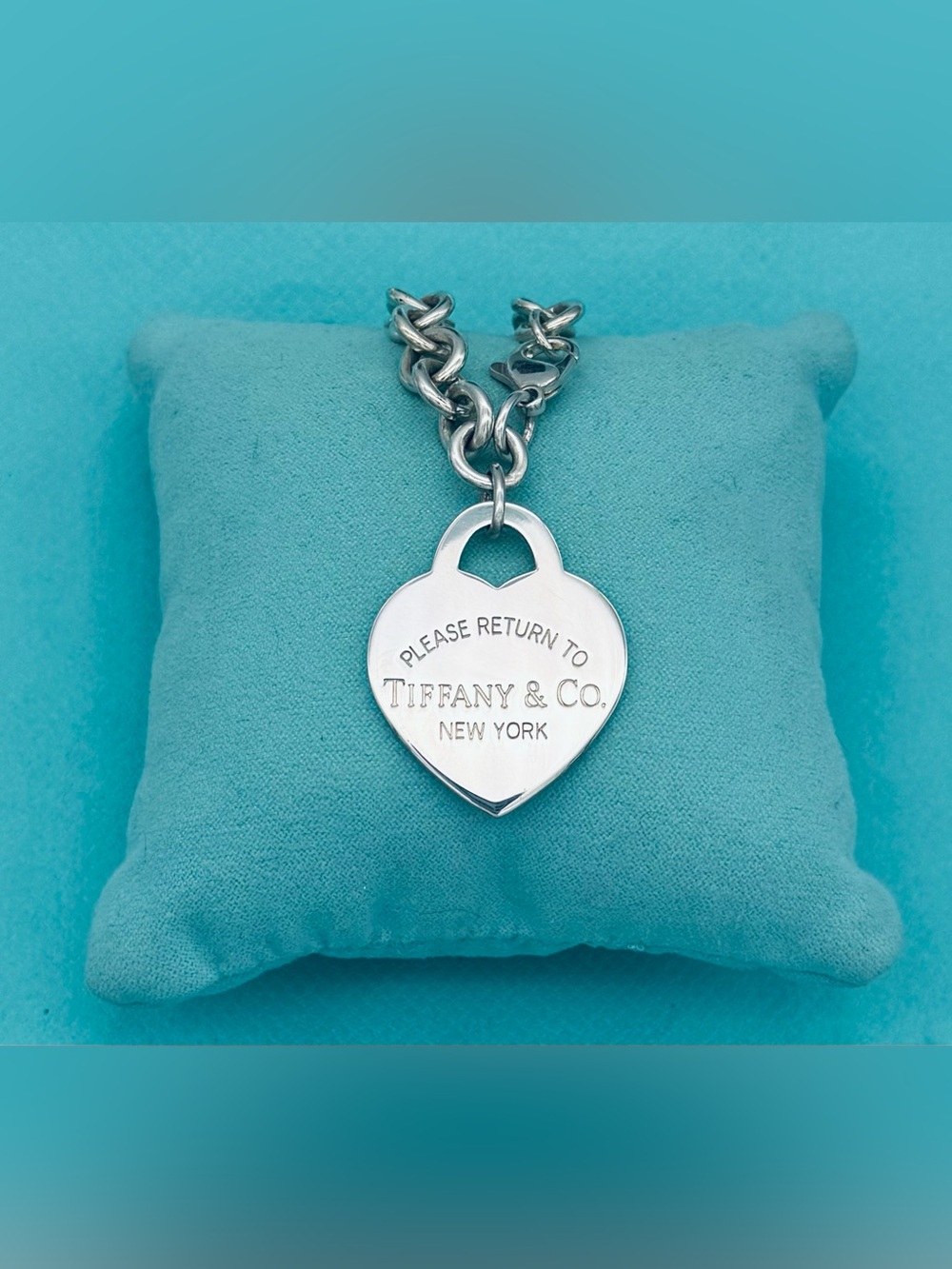 Return To Tiffany Co Retired SS XL RTT Charm Bracelet 7.5” EUC